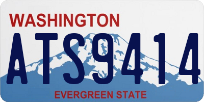 WA license plate ATS9414
