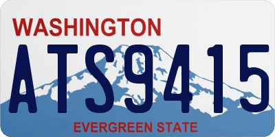 WA license plate ATS9415