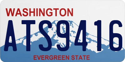 WA license plate ATS9416