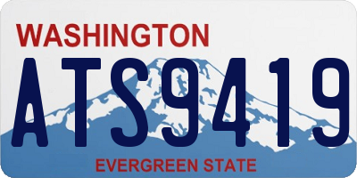 WA license plate ATS9419
