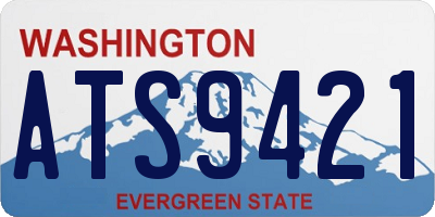WA license plate ATS9421