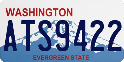WA license plate ATS9422