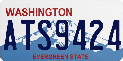 WA license plate ATS9424