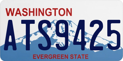 WA license plate ATS9425