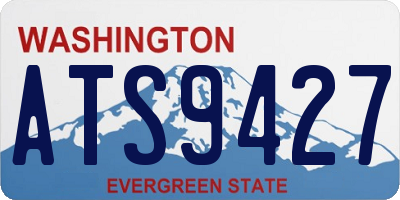 WA license plate ATS9427