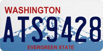 WA license plate ATS9428