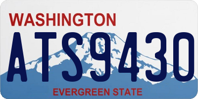WA license plate ATS9430