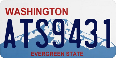 WA license plate ATS9431