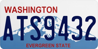 WA license plate ATS9432
