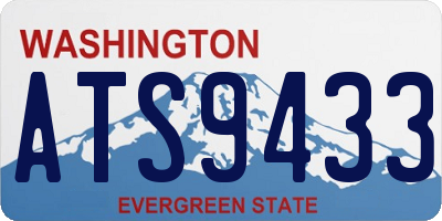WA license plate ATS9433