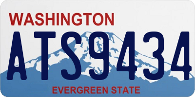WA license plate ATS9434