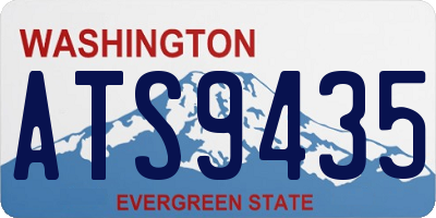 WA license plate ATS9435