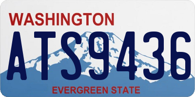 WA license plate ATS9436