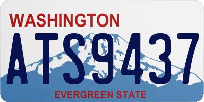 WA license plate ATS9437