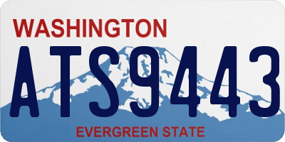 WA license plate ATS9443