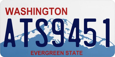WA license plate ATS9451