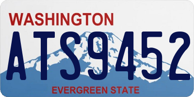 WA license plate ATS9452