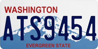 WA license plate ATS9454