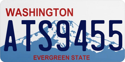 WA license plate ATS9455