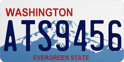 WA license plate ATS9456
