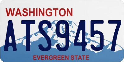 WA license plate ATS9457