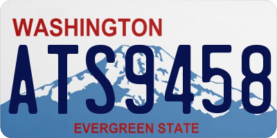 WA license plate ATS9458
