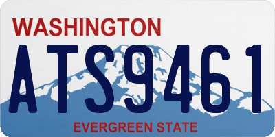 WA license plate ATS9461