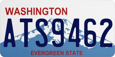 WA license plate ATS9462