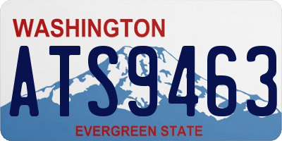 WA license plate ATS9463