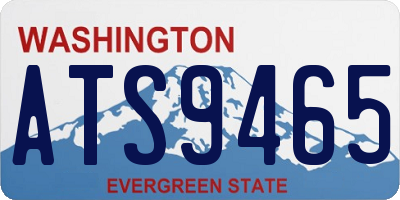 WA license plate ATS9465