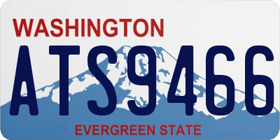WA license plate ATS9466
