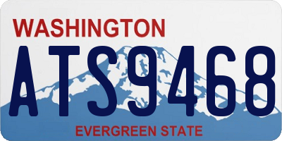 WA license plate ATS9468