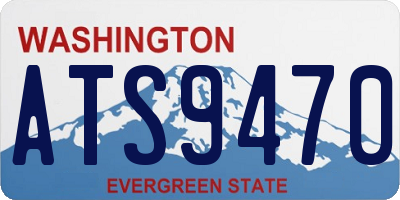 WA license plate ATS9470