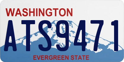 WA license plate ATS9471