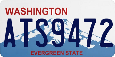 WA license plate ATS9472