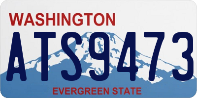 WA license plate ATS9473