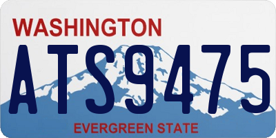 WA license plate ATS9475