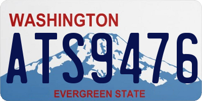 WA license plate ATS9476