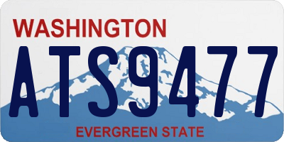 WA license plate ATS9477