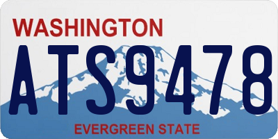 WA license plate ATS9478