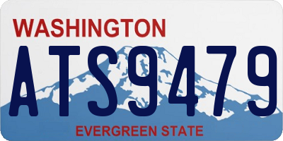 WA license plate ATS9479
