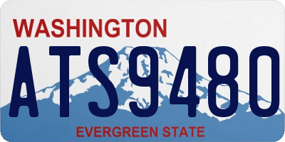 WA license plate ATS9480