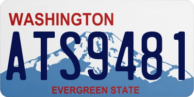 WA license plate ATS9481