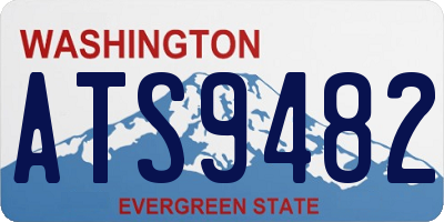 WA license plate ATS9482