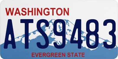 WA license plate ATS9483