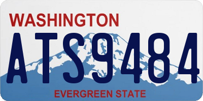 WA license plate ATS9484
