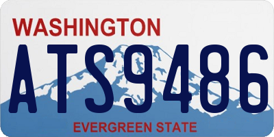 WA license plate ATS9486