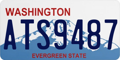WA license plate ATS9487