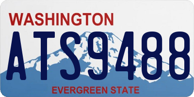 WA license plate ATS9488