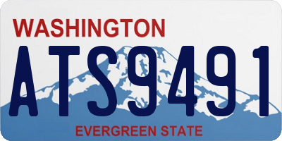 WA license plate ATS9491